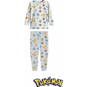 Pokemon pyjama - grijs - Pokémon pyama - maat 110/116