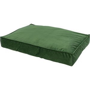 Woefwoef hondenkussen lounge velvet groen (120X90 CM)