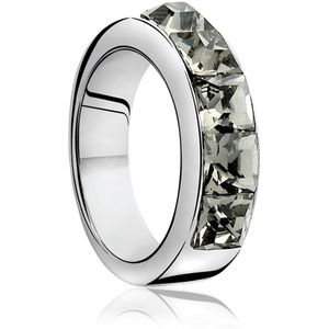 ZINZI zilveren ring grijs ZIR631
