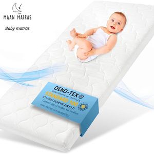 Maan matras ® Baby matras - Ledikant matras - Matras 70x140 - 10cm dik - Wasbare hoes