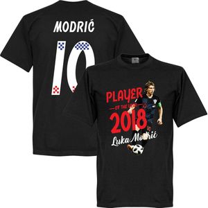 Modric Voetballer van het jaar 2018 T-Shirt - Zwart - XXL