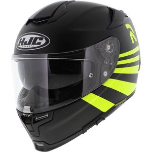 HJC RPHA 70 motorhelm Stipe mat zwart glans fluo geel XS