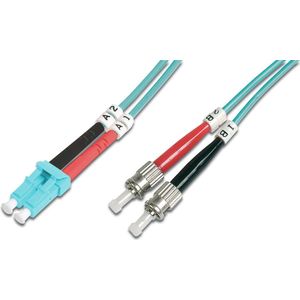 Digitus DK-2531-10/3 Glasvezel kabel 10 m LC ST/BFOC Blauw