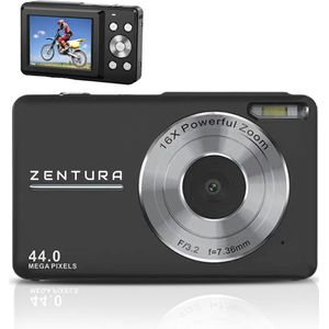Zentura Digitale Camera - Fototoestel - Fotocamera - Compact Camera - Vlog Camera - Voor Kinderen - Inclusief 32GB