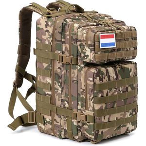 YONO Militaire Rugzak - Tactical Backpack Leger - 45L - Donkergroen Camouflage