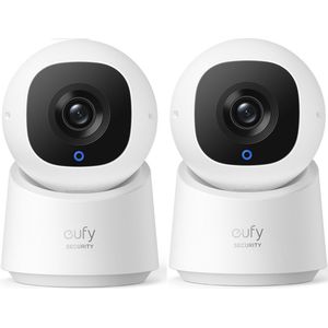 2x Eufy Security - Indoor Cam C220 - beveiligingscamera met 2K resolutie en 360° PTZ