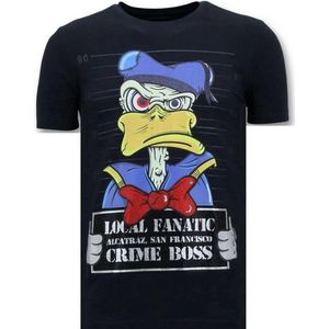 Exclusieve Heren T-shirt - Alcatraz Prisoner - Blauw