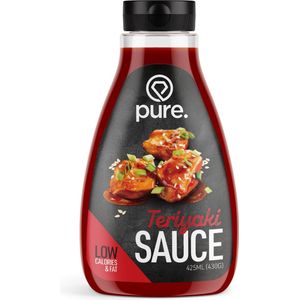 PURE Low Carb Sauce - Teriyaki - 425ml - caloriearm & vetarm - dip saus - dieet
