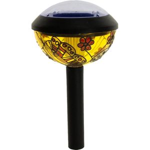 Genius Ideas Set Of 2 Solar Lamp Tiffany Design