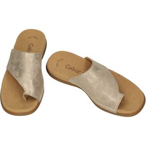 Gabor -Dames - goud - slippers & muiltjes - maat 40