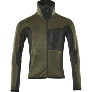 Mascot Advanced Fleecetrui met rits 17103-316 - Mosgroen/Zwart - 4XL