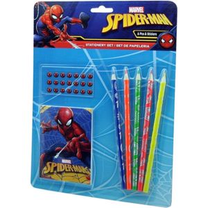 GEAR 3000® potloden - kleurpotloden - set - stickers -  spiderman - marvel