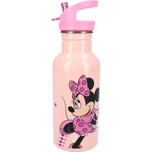 Minnie Mouse Take A Sip Drinkfles - Roze - 500ml - Schoolbeker