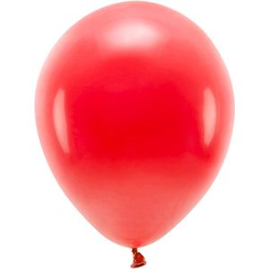 ECO ballonnen pastel rood - 10 stuks