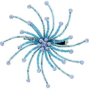 Blauwe broche