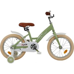 2Cycle Shine - Kinderfiets - 16 inch - Groen - Meisjesfiets - 16 inch fiets