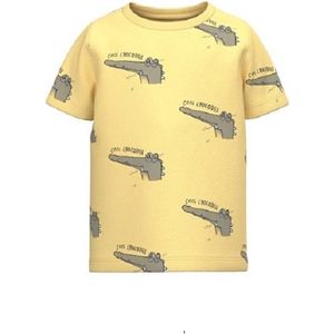 Name it T-shirt geel Cool Crocodille NMMJIM 92