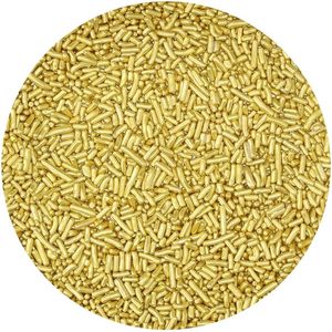 BrandNewCake® Sugar Strands Metallic Goud 80gr - Sprinkels - Strooisels - Eetbare Taartdecoratie