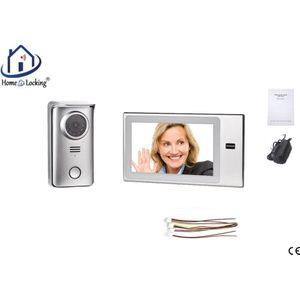 Home-Locking complete deur videofoon 4 draads met aanraak scherm. DT-2237-1-1