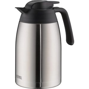 Thermoskan, 1,50 l, roestvrij staal, 24 uur warm/24 uur koud, absoluut dicht, grote opening, koffiepot, theepot, vaatwasmachinebestendig, demonteerbaar deksel, absoluut lekvrij