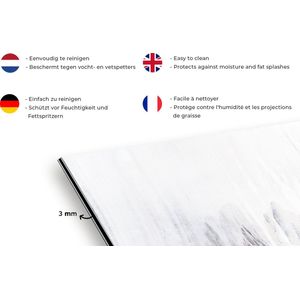 Spatscherm keuken - Verf - Design - Abstract - Spatwand - 120x80 cm - Achterwand keuken - Spatscherm