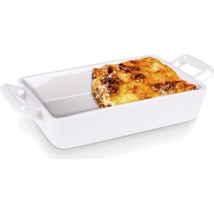 Ovenschaal Porselein Wit 20x10x4 cm, 300 ml - Ovenschotel - Braadslede - Braadpan