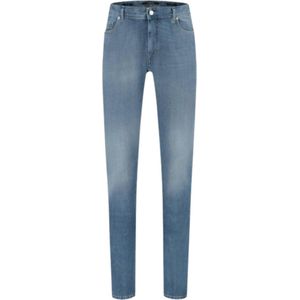 Alberto - Bi-Stretch Denim Blauw - Heren - Maat W 35 - L 30 - Slim-fit