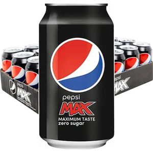 Pepsi Max Blikjes 33cl Tray 24 Stuks Frisdrank