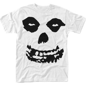 Misfits Heren Tshirt -XXXL- All Over Skull Wit
