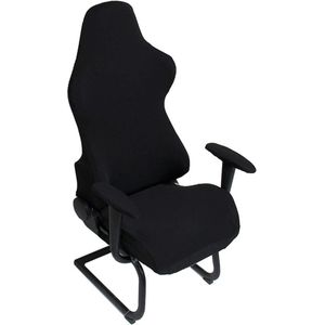 Zerci universele computerstoelhoes game-/racestoel bedsprei wasbare stoel (alleen stoelhoes, geen stoel), bescherm zwart