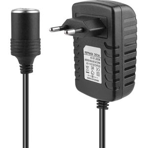Netadapter spanningsomvormer 220 V naar 12 V 3 A AC-DC voedingsadapter - stroomomvormer sigarettenaansteker - auto huishoudelijk stopcontact .