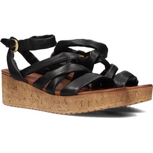 Omoda 722029 Sandalen - Met Sleehak - Dames - Zwart - Maat 40