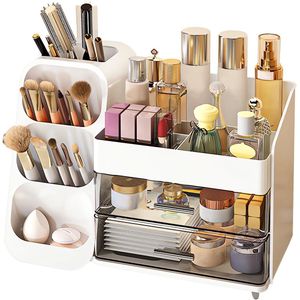 Unyqoos® Stijlvolle en Ruime Make-up Organizer met Laden voor Badkamer en Slaapkamer