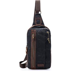 Della Q Mini messenger tas 20,3x35,6x10,2cm zwart.