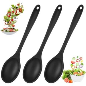 Siliconen Kooklepels Set - 3 Stuks - Anti-aanbak - 27 cm - Keuken Roerlepel