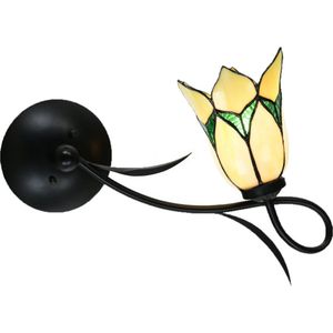 Art Deco Trade - Tiffany Wandlamp/Plafonnière Lovely Flower Yellow