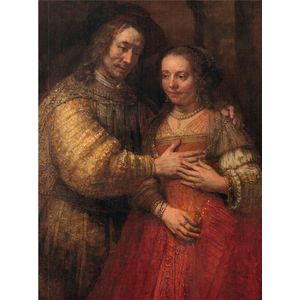 Softcover kunst schetsboek, Rembrandt, Joodse Bruidje, Rijksmuseum
