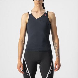 Castelli Fietsshirt mouwloos Dames Zwart Wit - SOLARIS TOP SKYLIGHT-POP BLACK-M