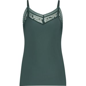 Ten Cate - Secrets Spaghetti Top Lace Soft Green - maat M - Groen