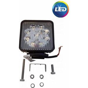 Werklamp  aanhanger 12V 9 x 3W LEDS incl. montageset