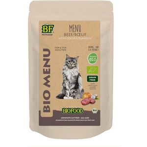 Biofood Organic - Biologisch Kattenvoer Natvoer - Rund - 20 x 100 gr NL-BIO-01