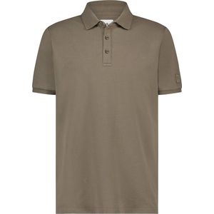 State of Art - Pique Polo Logo Sepia - Regular-fit - Heren Poloshirt Maat M