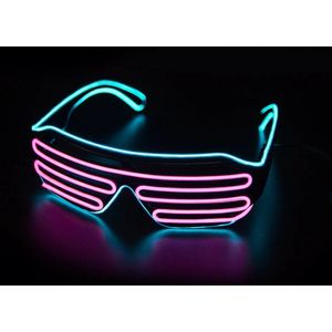 Gloeiende LED Bril | Lichtgevende Gafas Neon | Kerst Glow Zonnebril met Knipperlicht | Feestartikelen en Rekwisieten | Nieuwe Kostuums