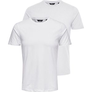 ONLY & SONS ONSBASIC SLIM O-NECK 2-PACK NOOS Heren T-shirt - Maat L