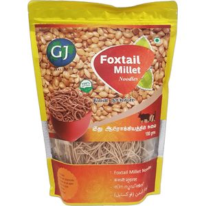 GJ Global Herbs - Noedels Van Pluimgierst - Foxtail Millet Noodles - Thinai - 3x 180 g