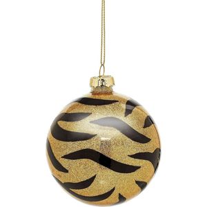 Tijger kerstbal glitter - Sass & Belle