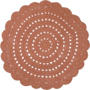 Nattiot - Alma Rond Vloerkleed/Tapijt ∅ 120 cm - Amber