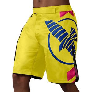 Hayabusa Icon Fight Shorts - Geel / Blauw - Maat M