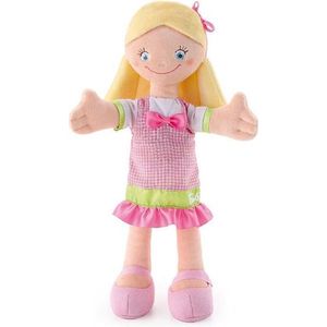 Trudi Knuffelpop Blond 30 Cm Roze