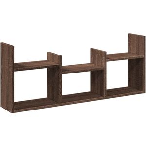 vidaXL Wandkast - 100x18x40 cm - Bruin Eikenhout Wandkast - Houten Kast - Bergruimte - Opbergkast - Zwevende Kast